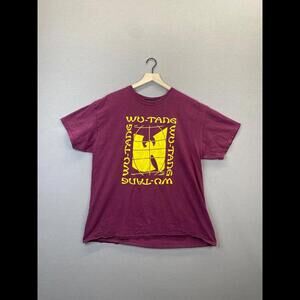 Wu-Tang Mens Red T-Shirt Short Sleeve Crew Neck Size X-Large "